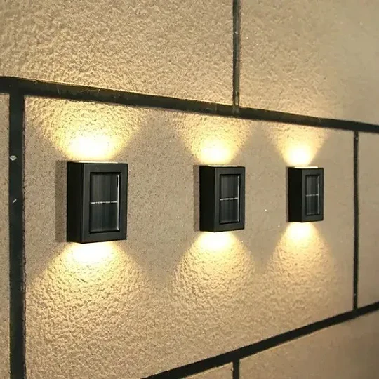 Focos Muro Aplique Led Solar Jardín Exterior Ip68