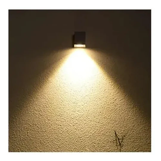 Aplique Led 7w Luz Cálida Muro Decoración Hogar