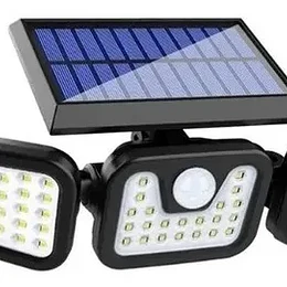 Foco Solar Triple Aplique Pared Sensor Movimiento