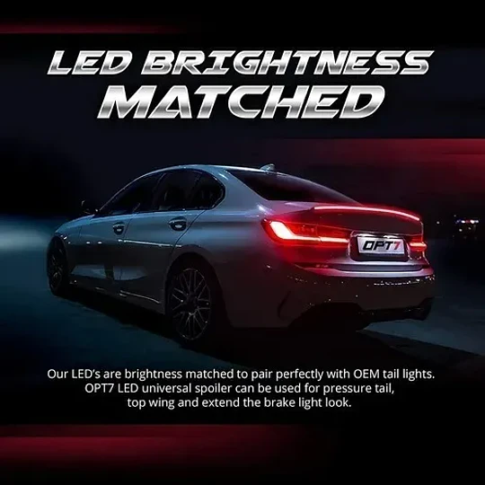 Aleron Lip Spoiler Maleta Maletero Universal Con Luz Led