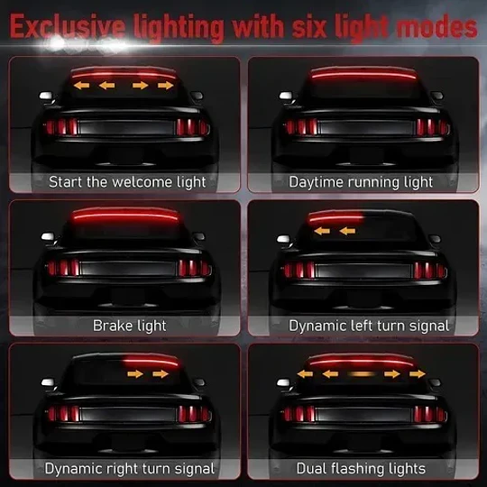 Aleron Lip Spoiler Maleta Maletero Universal Con Luz Led