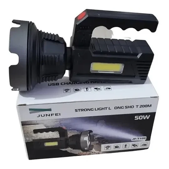 Linterna Led Largo Alcance Recargable Usb 500mts