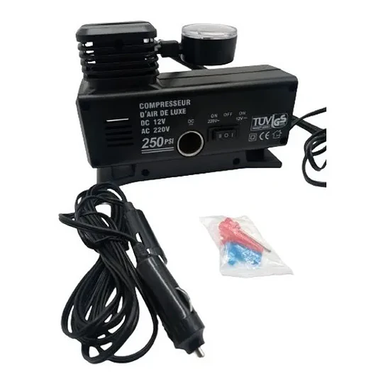 Compresor De Aire 250psi Doble Uso 12v Auto Casa
