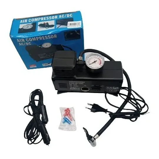 Compresor De Aire 250psi Doble Uso 12v Auto Casa