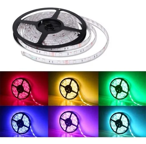 Cinta Luces Tira 300 Led 5 Metros Rgb Multicolor +control