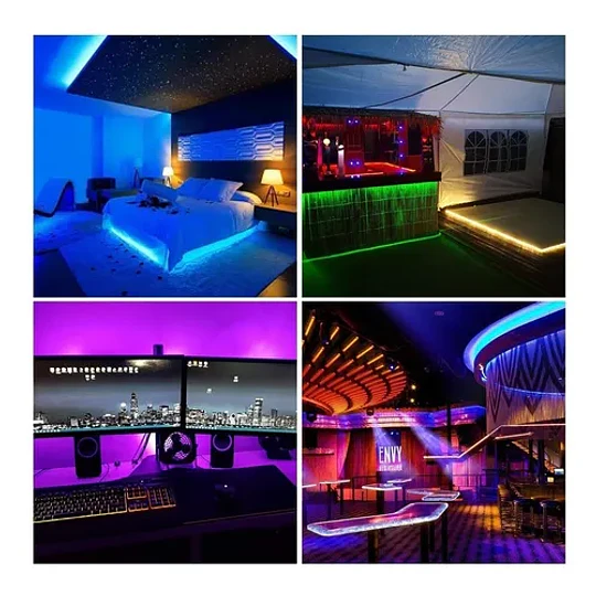 Cinta Led Rgb Luces Led Tiras Luz Led De Colores 5050 5m