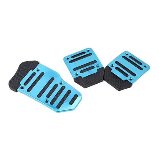 Set Pedales Deportivo Metálico + Antideslizante De Clip Auto