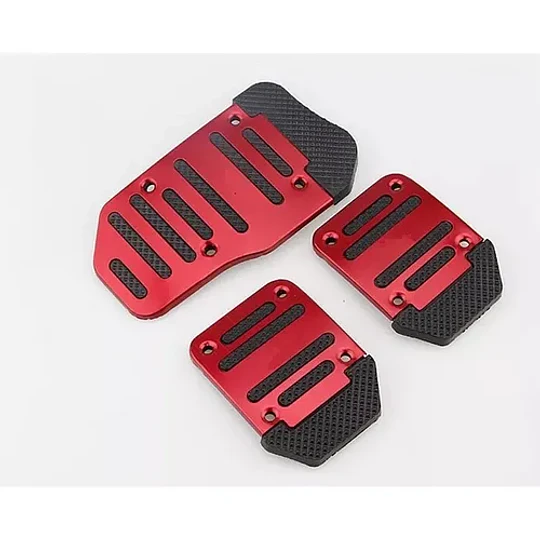 Set Pedales Deportivo Metálico + Antideslizante De Clip Auto