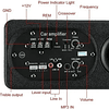 Subwoofer Plano Amplificador Parlante + Kit Instalación 12v