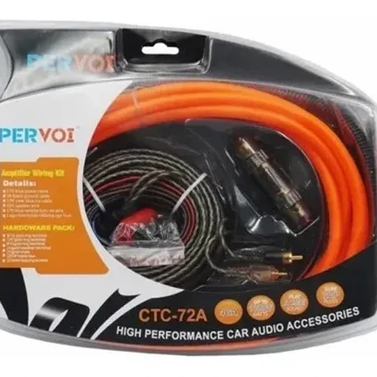 Kit Cables Para Amplificar Subwoofer 4ga Auto Gran Calidad
