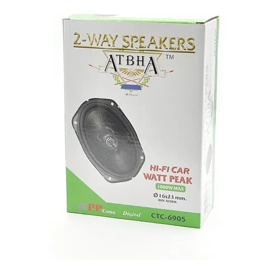 Altavoz 2 Vias Para Auto 1000w 16x23mm