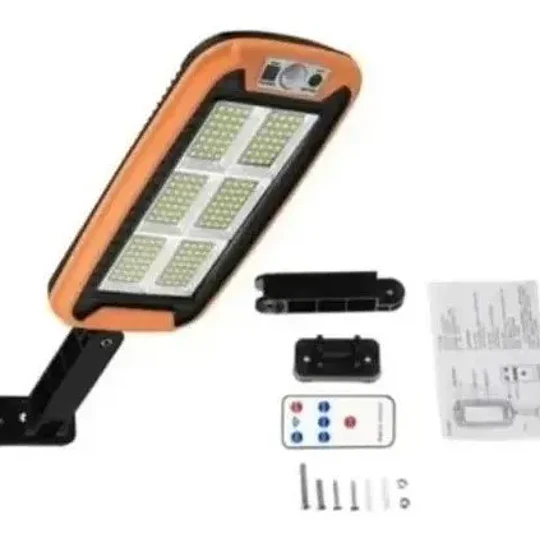 Foco Led Solar De 60w Con Sensor De Movimientos Mas Control