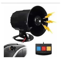 Sirena Bocina Tres Tonos 12v 30w Para Autos, Camiones Y Moto