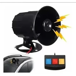 Sirena Bocina Tres Tonos 12v 30w Para Autos, Camiones Y Moto