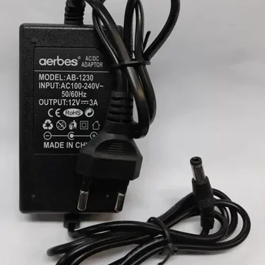 Fuente De Poder Transformador 12v 3amp 36w Tira Led Camaras
