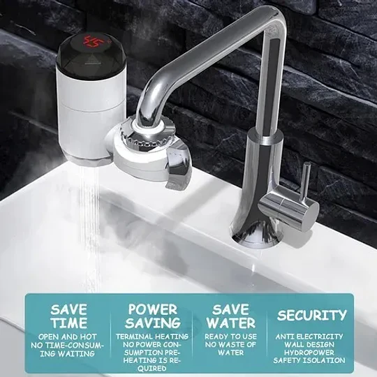 Grifo Calentador De Agua Caliente Eléctrico
