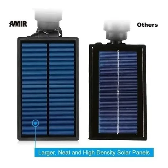Foco Solar Farol Led Panel Solar Estaca Tierra Jardín Pared