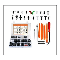 Kit 420 Clip Broche Retencion Plastico Auto Lata Tapabarro