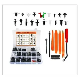 Kit 420 Clip Broche Retencion Plastico Auto Lata Tapabarro