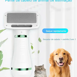 Cepillo Secador Quita Pelos Mascotas Perro Gato Saca Pelusas
