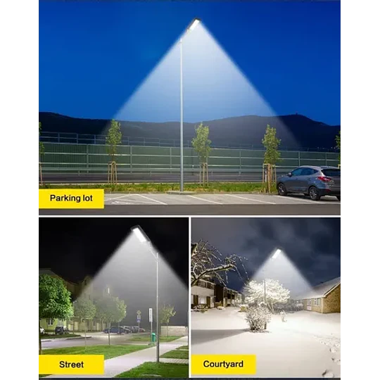 Foco Solar 500w Exterior+ Soporte+ Control Remoto