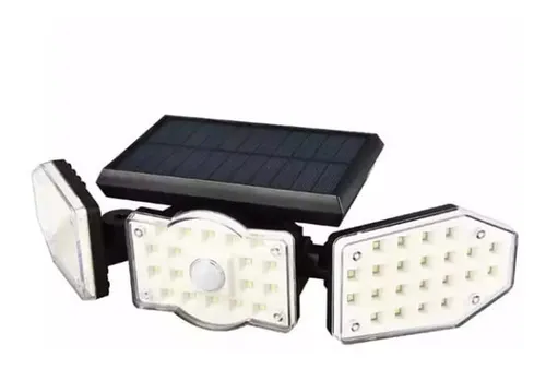 Foco Solar 3 Cabezas Con Sensor- Cod 22005