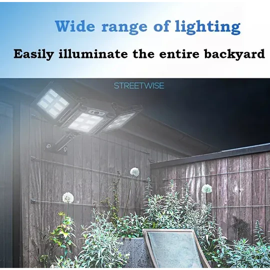 Focos Solar Led Exterior Tres Partes