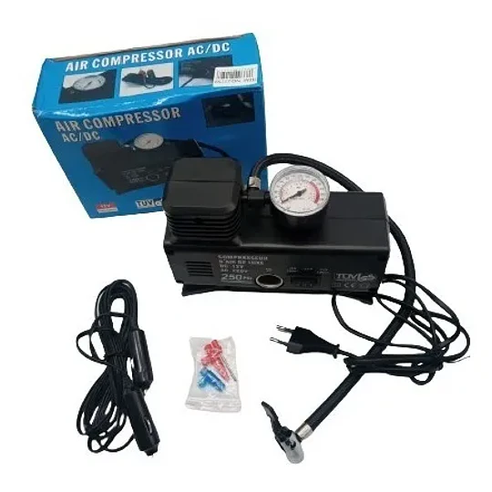 Compresor De Aire 250psi Doble Uso 12v Y 220v Auto Casa (22159)