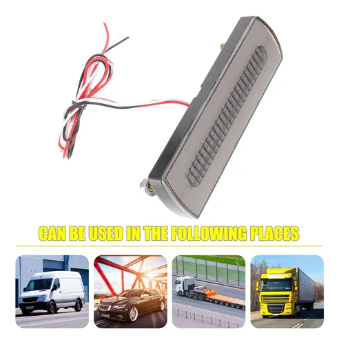 GLEAVI Luz Estroboscópica De Aleta De Triple Led Solar Antiniebla
