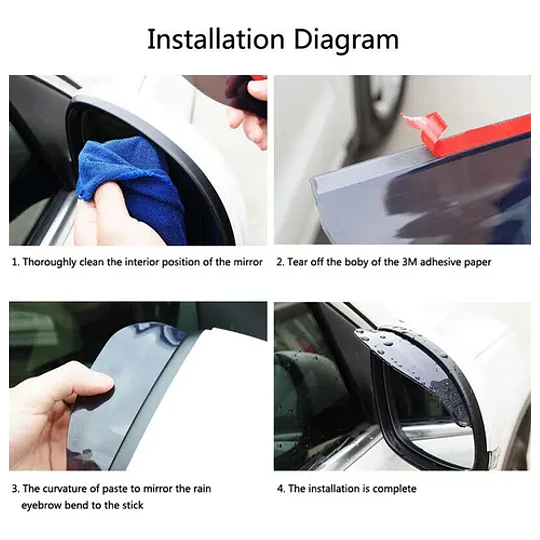 Cubierta Impermeable Para Espejos Retrovisores De Automóvile
