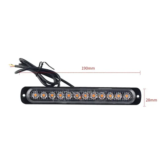 Luz Estroboscópica Intermitente De Emergencia 12 led