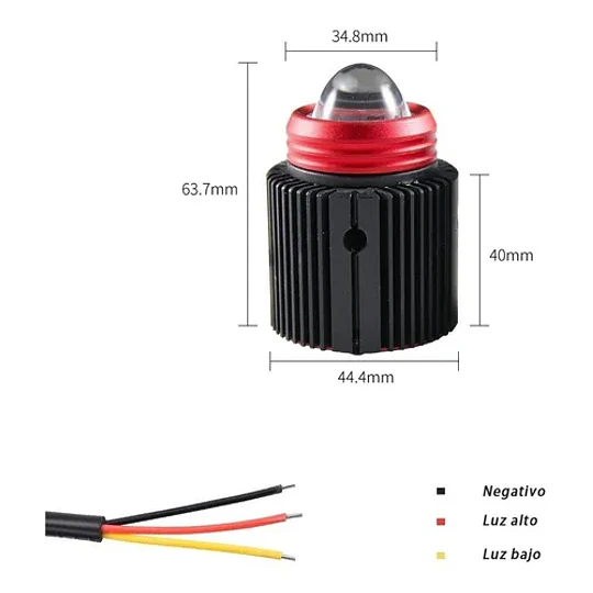 2 Focos Luces Lupa Auxiliares Bicolor Niebla Jeep 4x4