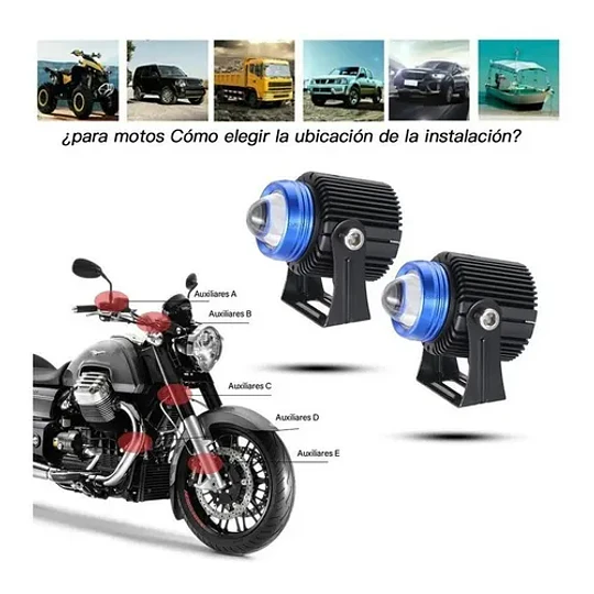 2 Focos Luces Lupa Auxiliares Bicolor Niebla Jeep 4x4