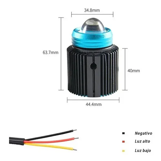 2 Focos Luces Lupa Auxiliares Bicolor Niebla Jeep 4x4