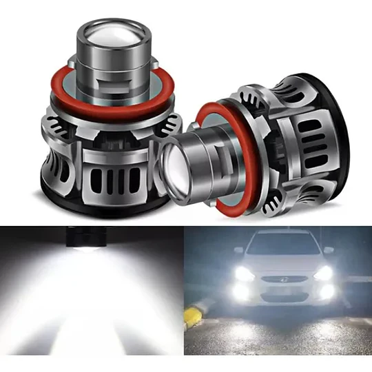 Kit Luces Mini Led Láser Canbus 15000 Lúmenes H8 H9 H11