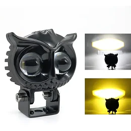 Foco Led Neblinero 50w Bicolor Auto Moto Búho Tipo Lupa