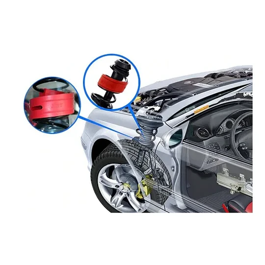 Kit Par Jinke Tope De Goma Espiral Amortiguación Auto