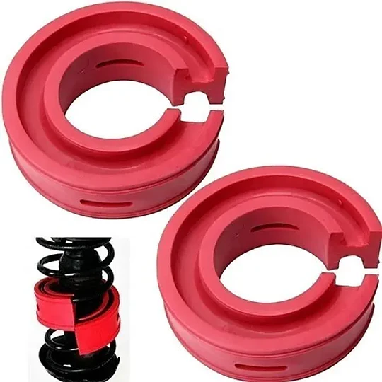 Kit Par Jinke Tope De Goma Espiral Amortiguación Auto