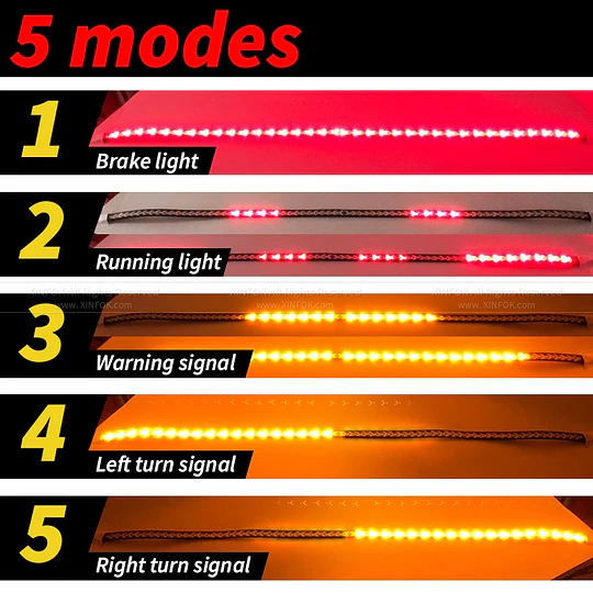 Barra De Luz Led De Freno Para Puerta Trasera De Camioneta