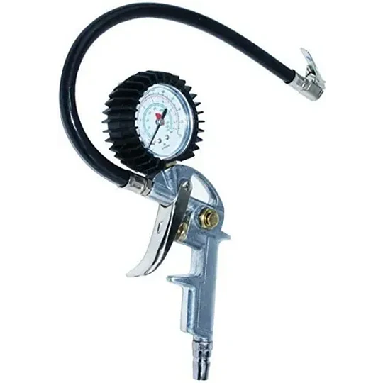 Inflador De Neumáticos, Pistola Medidor De Presión 0-220 Psi