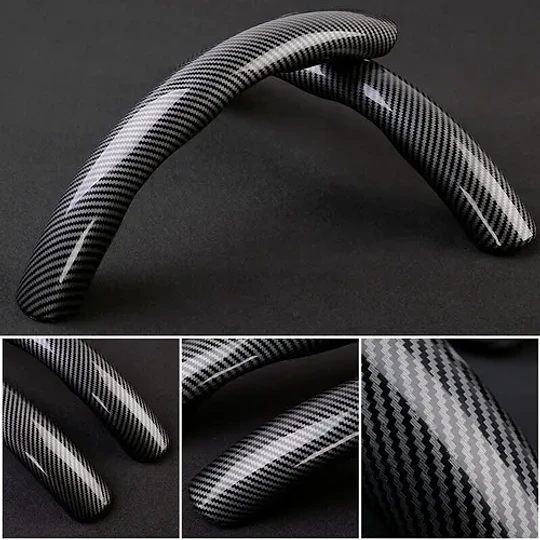 Cubre Volante Tipo Fibra Carbono Laterales Universal