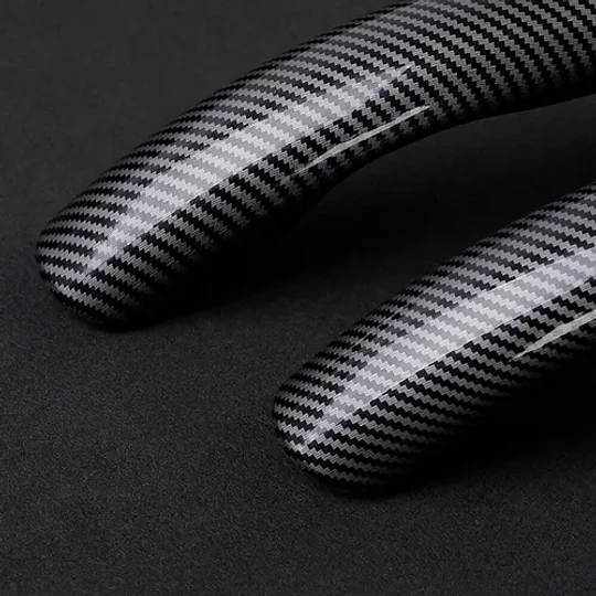 Cubre Volante Tipo Fibra Carbono Laterales Universal
