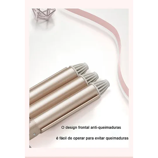 Ondulador De Cabello, Rizador 3 Barriles
