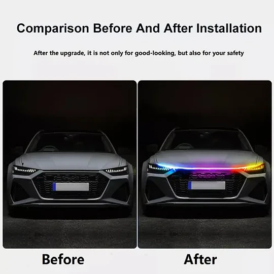 Tira Luz Led Rgb Bluetooth +control Para Capot Maleta 12-24v