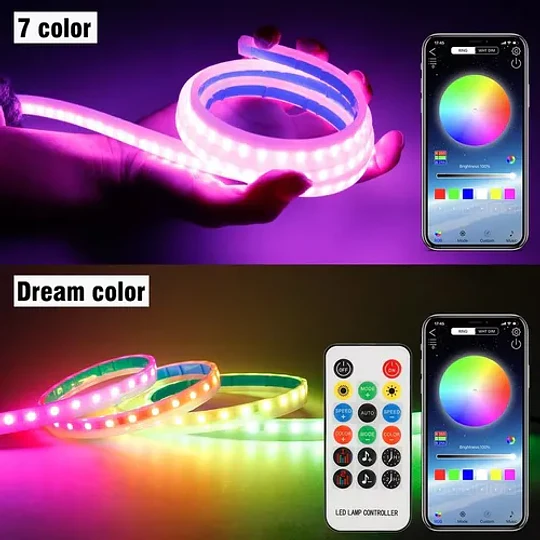 Tira Luz Led Rgb Bluetooth +control Para Capot Maleta 12-24v