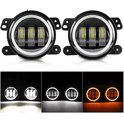 X2 Foco Neblinero Led Luz Antiniebla 4 Pulgadas Ojo De Angel