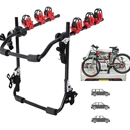 Porta 3 Bicicletas Portabicicletas Auto Coche Camioneta 60kg