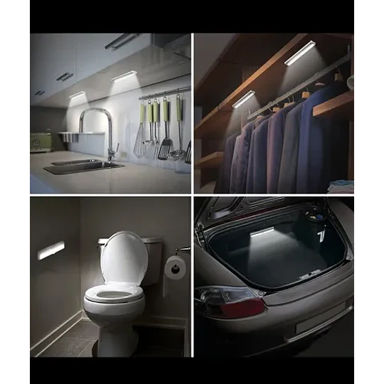 Luz Led Sensor Movimiento Para Closet, Auto, Pieza, Exterior