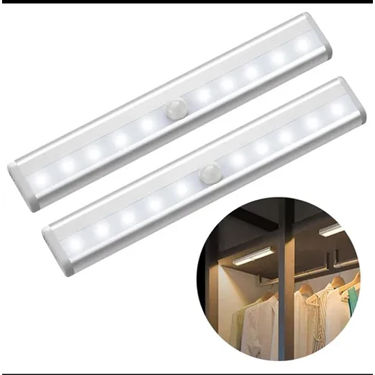 Luz Led Sensor Movimiento Para Closet, Auto, Pieza, Exterior