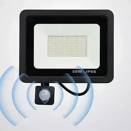 Foco Led Exterior Con Sensor Movimiento Luz 50w Ip66